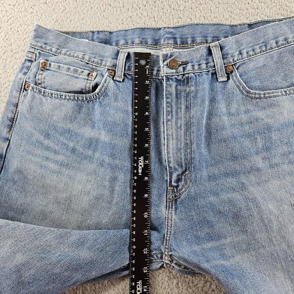 Levis Jeans Mens 38x34 Blue 505 Regular Fit Straight Leg Modern Work Pants - Picture 9 of 16